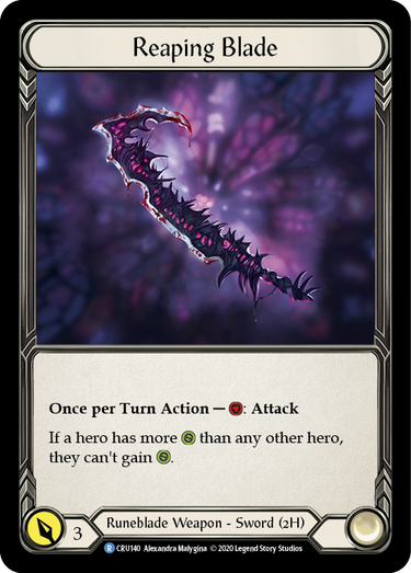 Reaping Blade (1st Ed) - Cold Foil